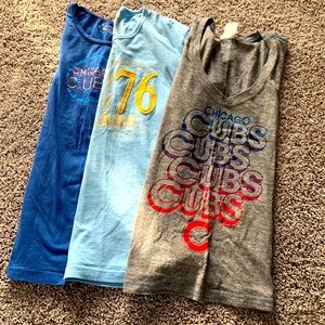 Set of Chicago Cubs tshirts